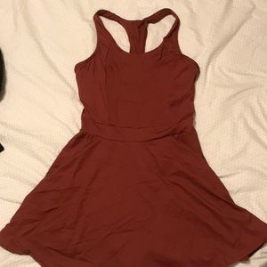 Maroon athletic dress from Halara